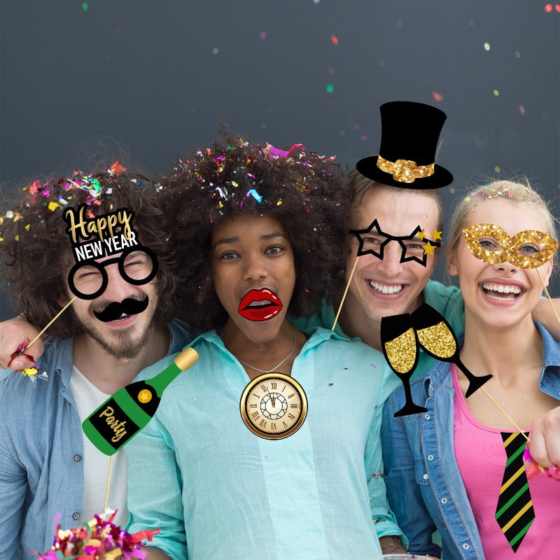 Wholesale 2025 Happy New Year Photography Props Party Christmas Photography Decorations